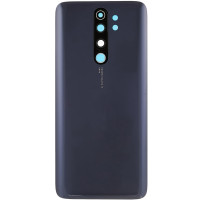 Задняя крышка для Xiaomi Redmi Note 8 Pro, чёрная со стеклом камеры, оригинал