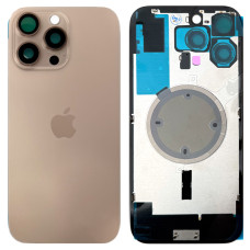 Задняя панель корпуса iPhone 16 Pro Max Desert Titanium, со стеклом камеры, MagSafe, оригинал