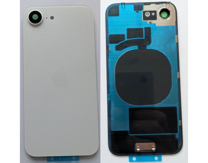Задня панель корпуси iPhone 16e White, з склом камери, MagSafe, оригінал
