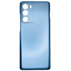 Задняя панель корпуса Motorola XT2175-1 Moto G200 5G, голубая (Gracier Green)