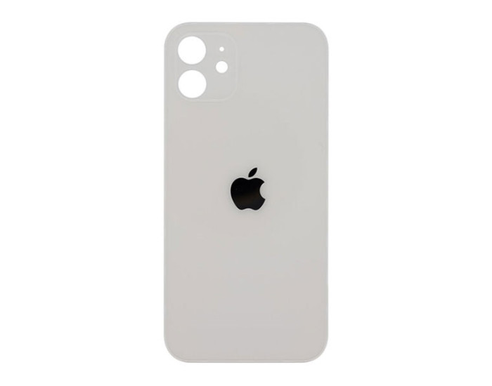 Задня панель корпуси для iPhone 12, біла (Big Hole)