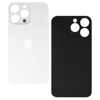 Задняя панель корпуса для iPhone 14 Pro, White (Small Hole) с кольцами