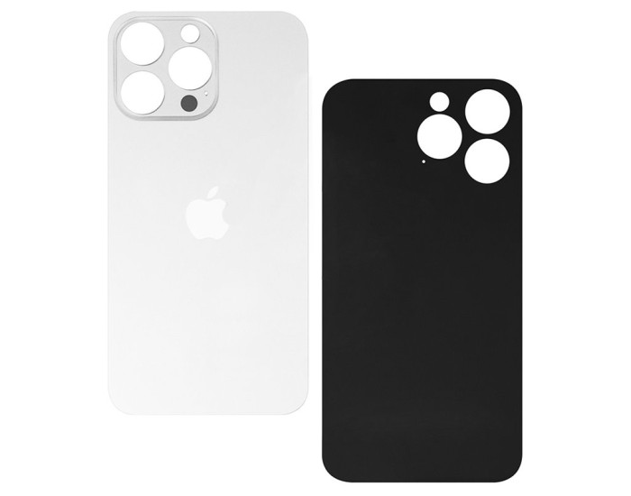 Задняя панель корпуса для iPhone 14 Pro, White (Small Hole) с кольцами