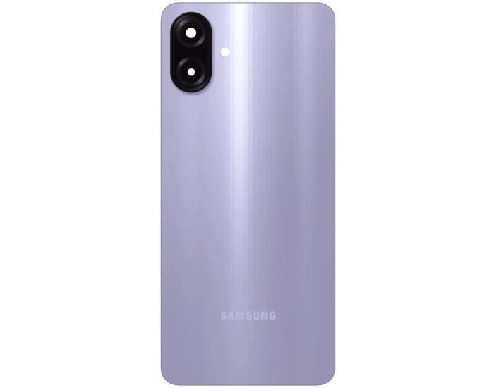 Задняя панель корпуса для Samsung A075 Galaxy A07 4G, фиолетовый (Light Violet) со стеклом камеры, оригинал