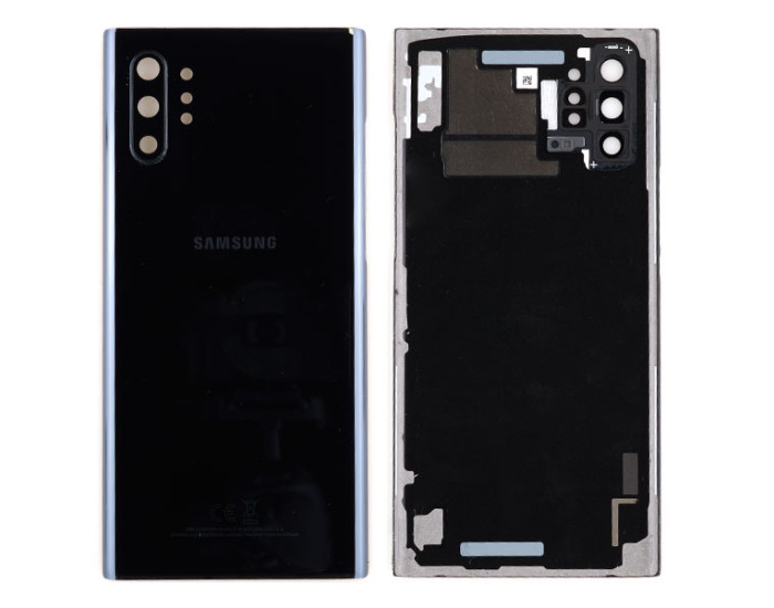Задня панель корпуси для Samsung N975 Note 10 Plus, чорна з склом камери, оригінал