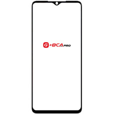 Скло фронтальне з OCA-пленкой Tecno Spark Go 2023 /Tecno Pop 7 /Spark 10 чорне, оригінал G+OCA PRo