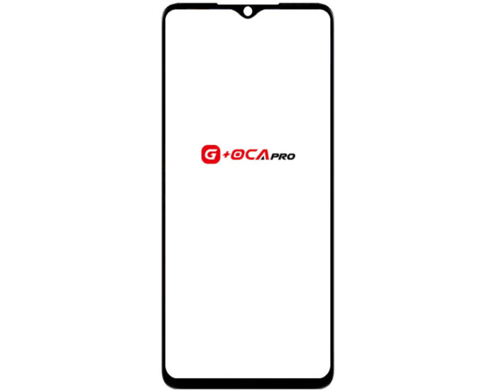 Скло фронтальне з OCA-пленкой Tecno Spark Go 2023 /Tecno Pop 7 /Spark 10 чорне, оригінал G+OCA PRo