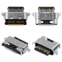 Коннектор зарядки Samsung A025 Galaxy A02s /A013 /A037 /A042 /A115 /M115 /XT1952 Moto G7 Play /XT2087 Moto G9 Plus, 24 pin, USB Type-C