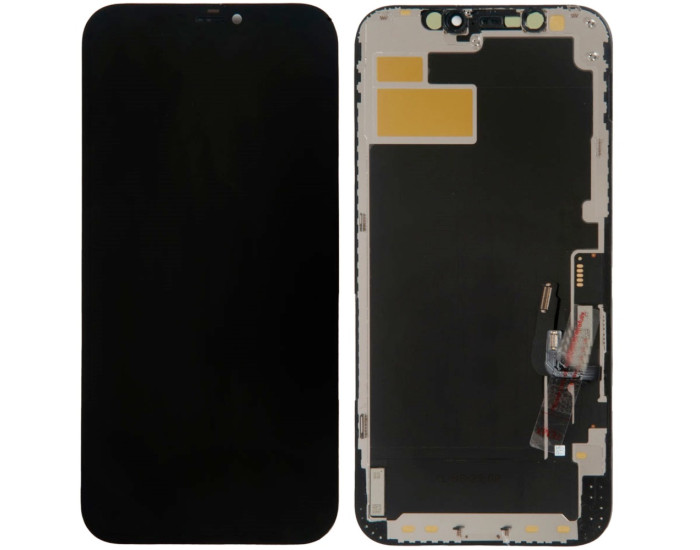 Дисплей з сенсорним екраном (модуль) iPhone 12 /12 Pro, чорний, OLED, Hard YK