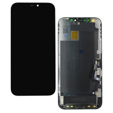 Дисплей з сенсорним екраном (модуль) iPhone 12 /12 Pro чорний, OLED, Hard JCID (діагностований)