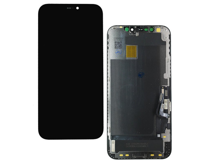 Дисплей з сенсорним екраном (модуль) iPhone 12 /12 Pro чорний, OLED, Hard JCID (діагностований)