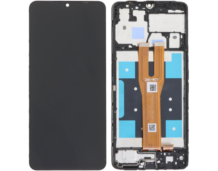 Дисплей с сенсорным экраном (модуль) Samsung A065 Galaxy A06, черный с рамкой, оригинал