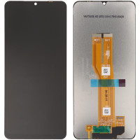 Дисплей с сенсорным экраном (модуль) Samsung A075 Galaxy A07 4G, черный, оригинал