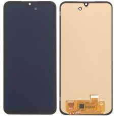Дисплей з сенсорним екраном (модуль) Samsung A155 A15 A156 /M156, чорний, з широким обідком, OLED