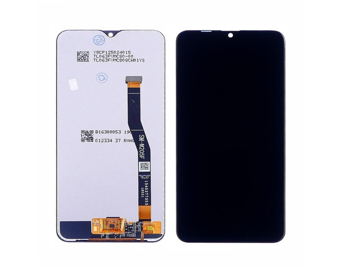 Дисплей з сенсорним екраном (модуль) Samsung M205 Galaxy M20 (2019) чорний, переклеювання