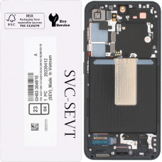 Дисплей с сенсорным экраном (модуль) Samsung S911 S23, черный с рамкой черной, оригинал, сервисная упаковка GH82-30480A