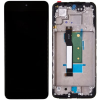 Дисплей з сенсорним екраном (модуль) Poco X4 GT /Note 11T Pro /Note 11T Pro Plus, чорний c рамкою, переклеювання