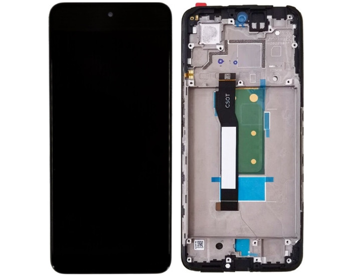 Дисплей з сенсорним екраном (модуль) Poco X4 GT /Note 11T Pro /Note 11T Pro Plus, чорний c рамкою, переклеювання
