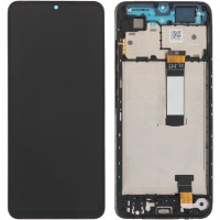 Дисплей з сенсорним екраном (модуль) Xiaomi Redmi A5 4G (Global 167.92mm) чорний з рамкою, High Copy
