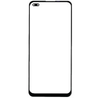 Скло фронтальне з OCA-пленкой Oppo Reno 4 5G /Reno 4 Lite /Oppo A93, чорне з олеофобним покриттям