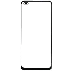 Скло фронтальне з OCA-пленкой Oppo Reno 4 5G /Reno 4 Lite /Oppo A93, чорне з олеофобним покриттям