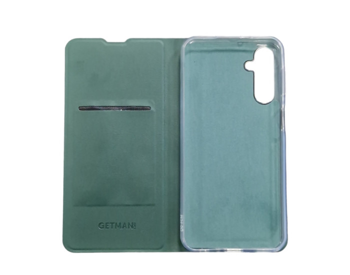 Чехол-книга Кожаный GETMAN Elegant Samsung Galaxy M34 5G, Зеленый