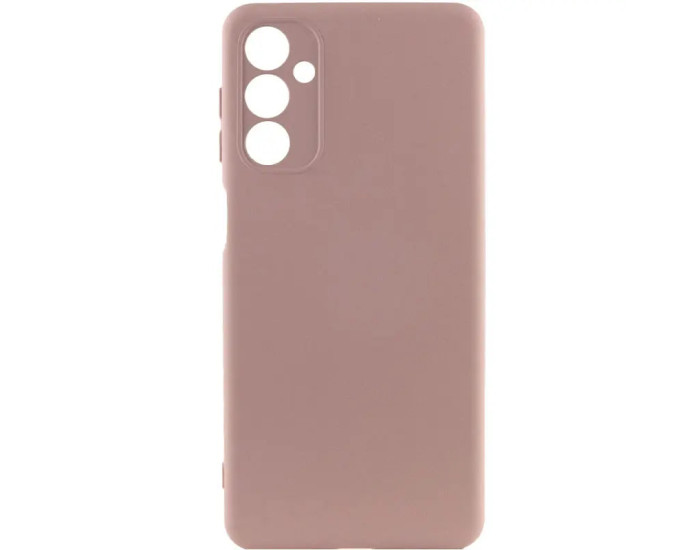 Чохол-силікон Getman Liquid Silk Full Camera Samsung Galaxy M34 5G (Рожевий пісок / Pink Sand)
