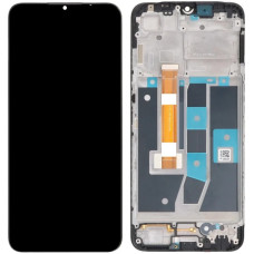 Дисплей с сенсорным экраном (модуль) Oppo A16/A16S, версия 2, черный с рамкой