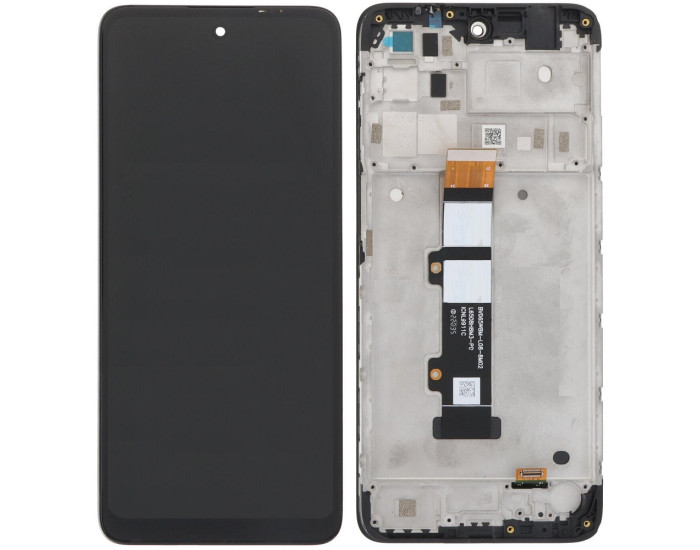 Дисплей з сенсорним екраном (модуль) Motorola XT2229 Moto E32s, чорний з рамкою, оригінал