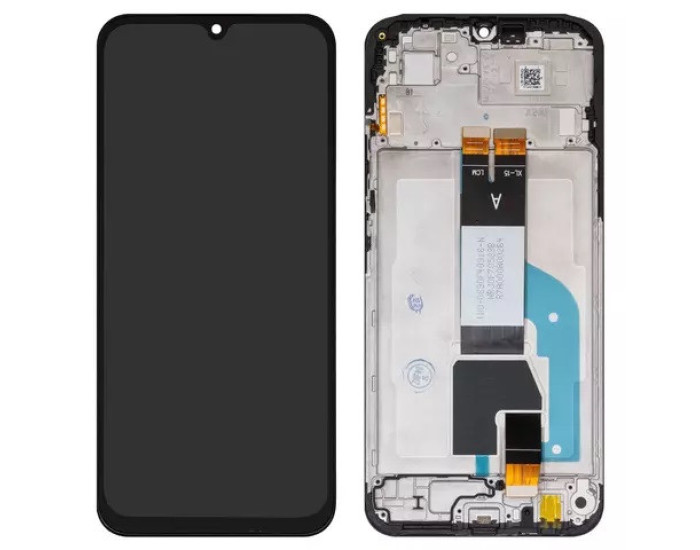 Дисплей с сенсорным экраном (модуль) Poco C85 /Redmi 15C 4G /Redmi 15C 5G (EU version) 169mm, черный с рамкой, оригинал
