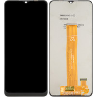 Дисплей с сенсорным экраном (модуль) Samsung A127 Galaxy A12 Nacho, REV0.0 черный, переклейка