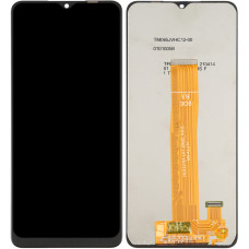Дисплей з сенсорним екраном (модуль) Samsung A127 A12 Nacho, REV0.0 чорний, переклеювання