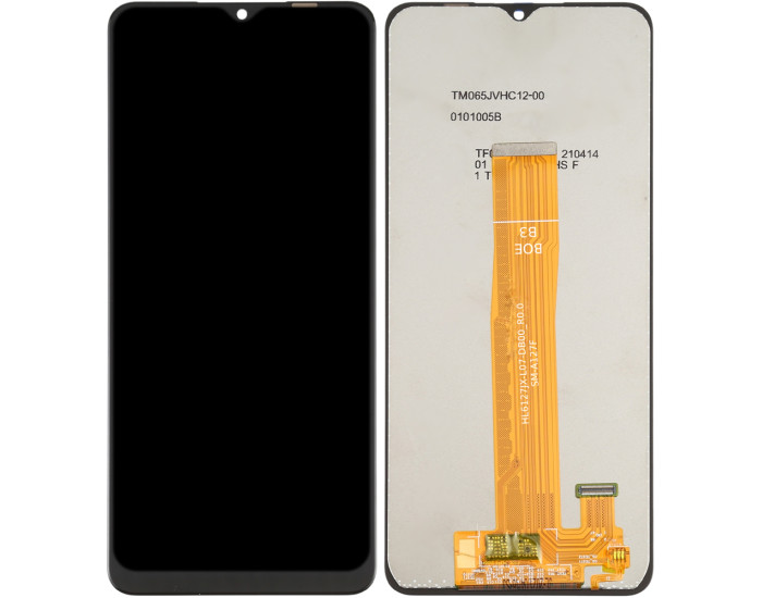 Дисплей з сенсорним екраном (модуль) Samsung A127 A12 Nacho, REV0.0 чорний, переклеювання