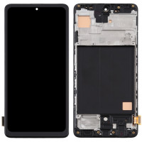 Дисплей с сенсорным экраном (модуль) Samsung A515 A51 2019, черный с рамкой, In-Cell (TFT)