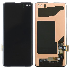 Дисплей з сенсорним екраном (модуль) Samsung G975 Galaxy S10 Plus, чорний, переклеювання