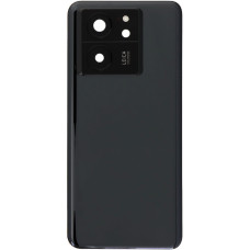 Задня панель корпуси для Xiaomi 13T / 13T Pro, чорна з склом камери