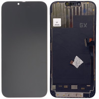 Дисплей з сенсорним екраном (модуль) iPhone 13 Pro Max, чорний, OLED Hard, GX