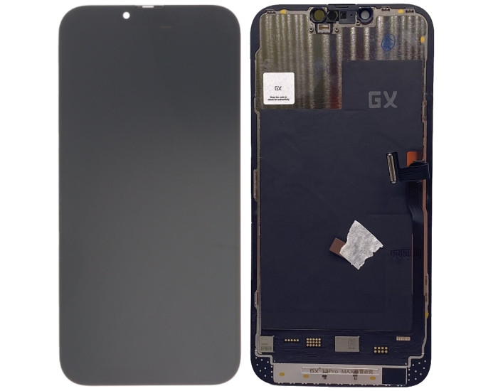 Дисплей з сенсорним екраном (модуль) iPhone 13 Pro Max, чорний, OLED Hard, GX