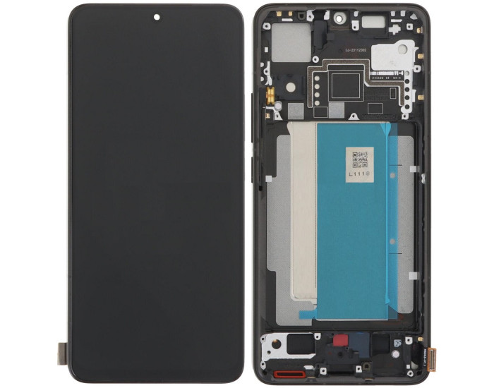 Дисплей с сенсорным экраном (модуль) Xiaomi Poco F6 Pro, черный с рамкой, оригинал 