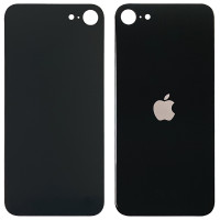 Задня панель корпуси для iPhone SE 2020, чорна (Big Hole)