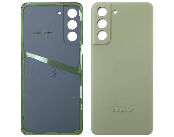 Задня панель корпуси для Samsung G990B S21 FE 5G зелена, Olive, оригінал