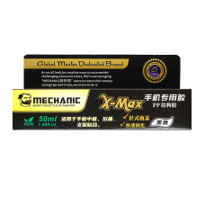 Клей-герметик Mechanic X-MAX, для приклеивания тачскрина, дисплея, 50 мл, черный