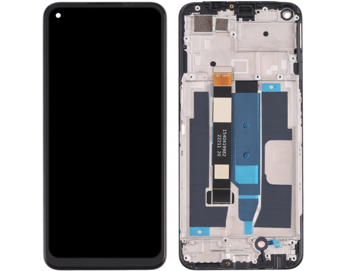 Дисплей с сенсорным экраном (модуль) Realme 8 5G /8s 5G /Oppo A93s 5G, чёрный с рамкой, оригинал
