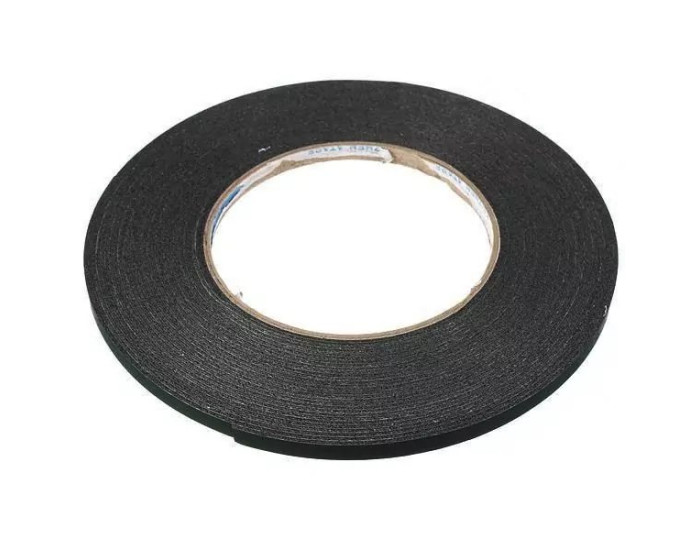 Скотч 2-х сторонний 3m 0,07mm, 5mm, 50m черный