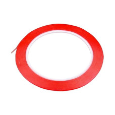 Скотч односторонній 3M, 0.25mm, 3mm, 20m, червоний