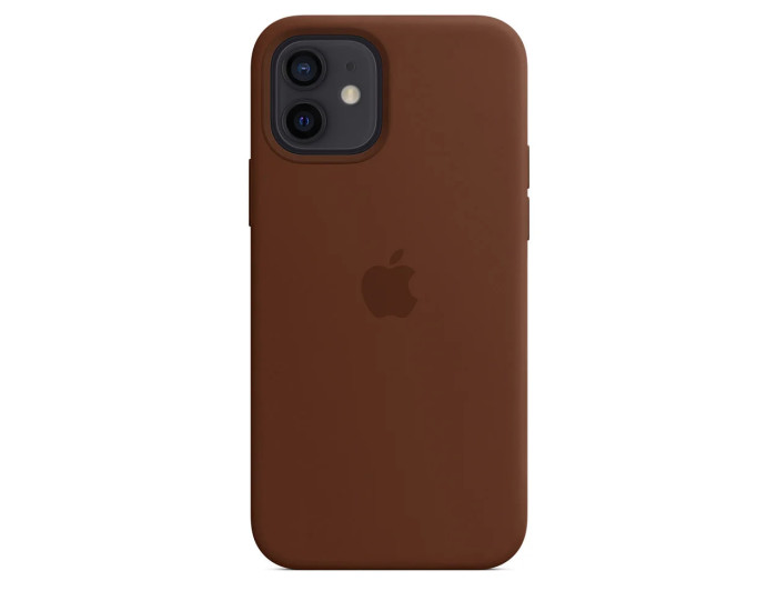 Чехол-силикон оригинал Case Full Protective iPhone 12 Pro /12 (Коричневый / Brown)