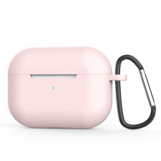 Чехол для AirPods 4 (+ карабин) пастельно-розовый