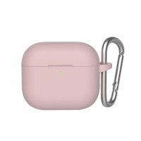 Чохол для AirPods 4 (+ карабін) Рожевий пісок