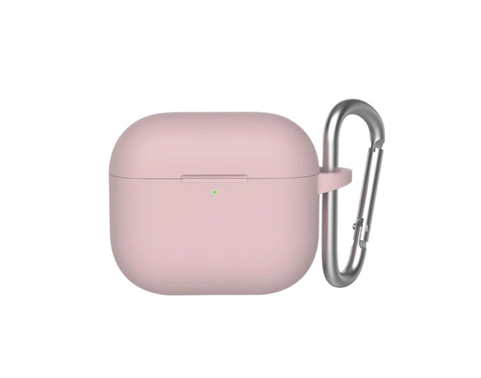 Чехол для AirPods 4 (+ карабин) розовый песок