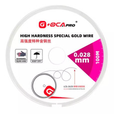 Струна для снятие тачскринов 0.028mm x 100m, G+OCA PRo, золотистая